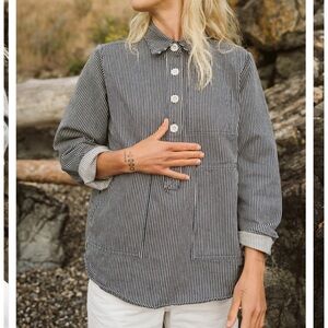 Ship Supply The Curtis Top Hickory Stripe L NWOT